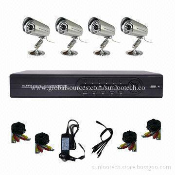 Video surveillance system with 4 cameras